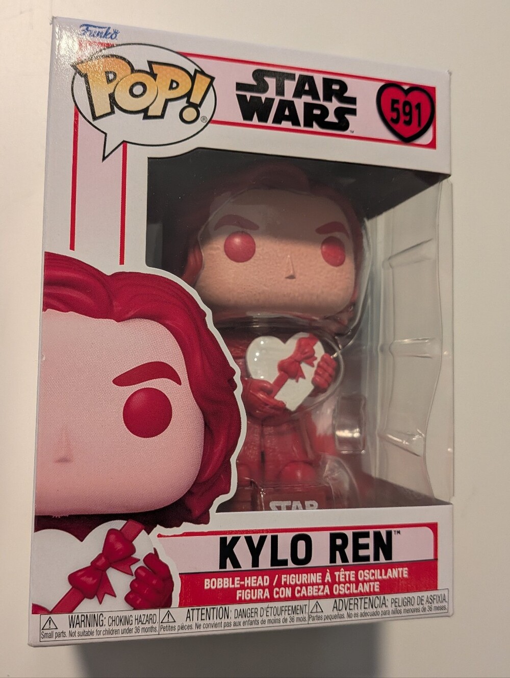 Funko Pop! Star Wars Kylo Ren Valentine's #591 Bobble-Head NIB